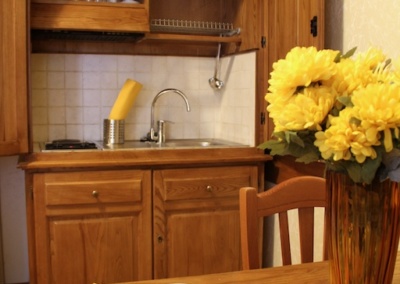 Bedroom with dining table